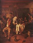 Jan Steen Inn with Violinist Card Players Germany oil painting reproduction